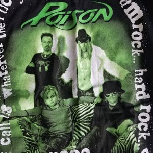 EXPLICIT Poison 2001 Glam Slam Metal Jam Concert T-shirt XL